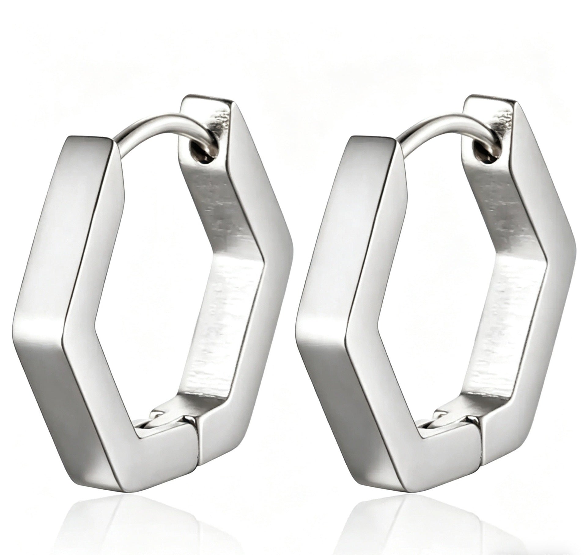 Wholesale Chic Geometric Earrings,  Hand-Polished Stainless Steel with Gold Electroplated Finish,  Jewelry Accessory for Women
