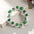 Wholesale St Patrick's Day White background wooden beads bracelet