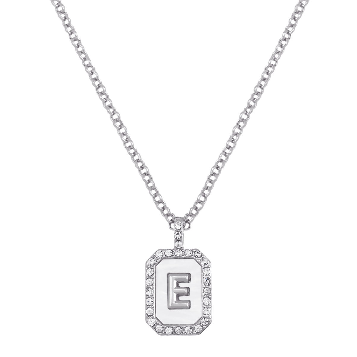 Wholesale Letter Diamond Set Alloy Necklace ACC-NE-JiaQi001