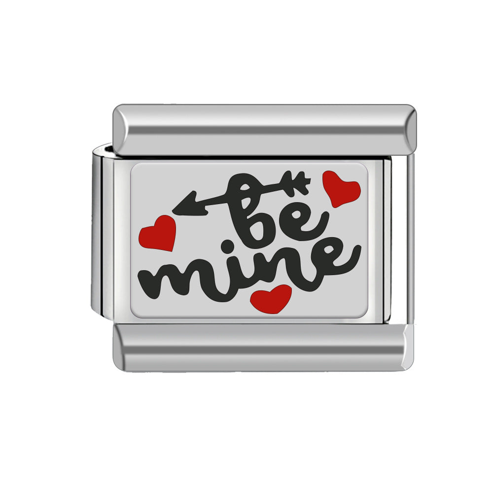 Wholesale 9mm Italian Charm Starter Bracelets DIY square Single Section Creative Stainless Steel Composable Bracelet