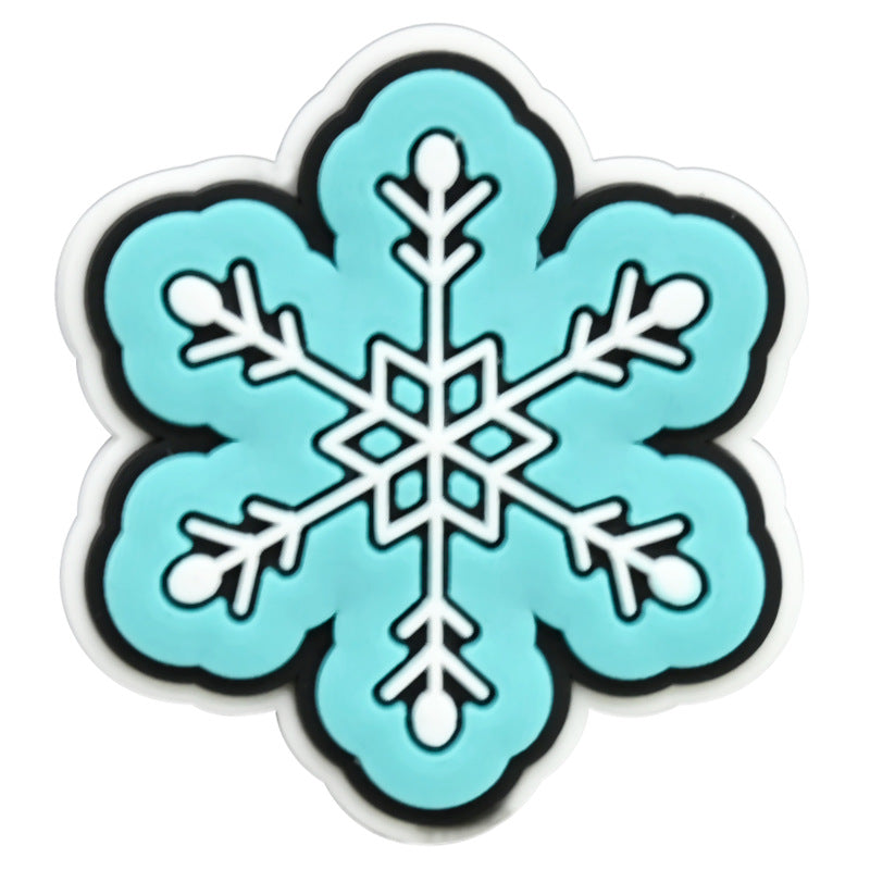 Wholesale Random 100pcs Winter PVC Soft Rubber Shoe Buckle Decoration ACC-SC-RYY058