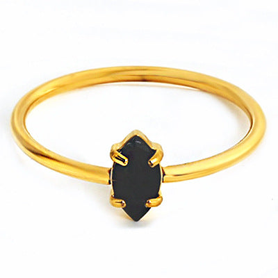 Wholesale 2PCS Steel-titanium colored zircon ring