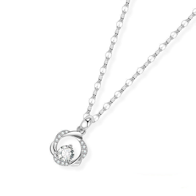 Wholesale 999 Sterling Silver All-match Valentine's Day Necklaces