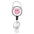Wholesale Floral Alloy  Retractable Rotating Badge Keychain