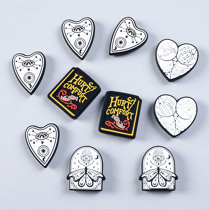 Wholesale 20pcs Gothic Style Silicone Beads Focal Beads DIY Beading Accessories ACC-BDS-RongFa006