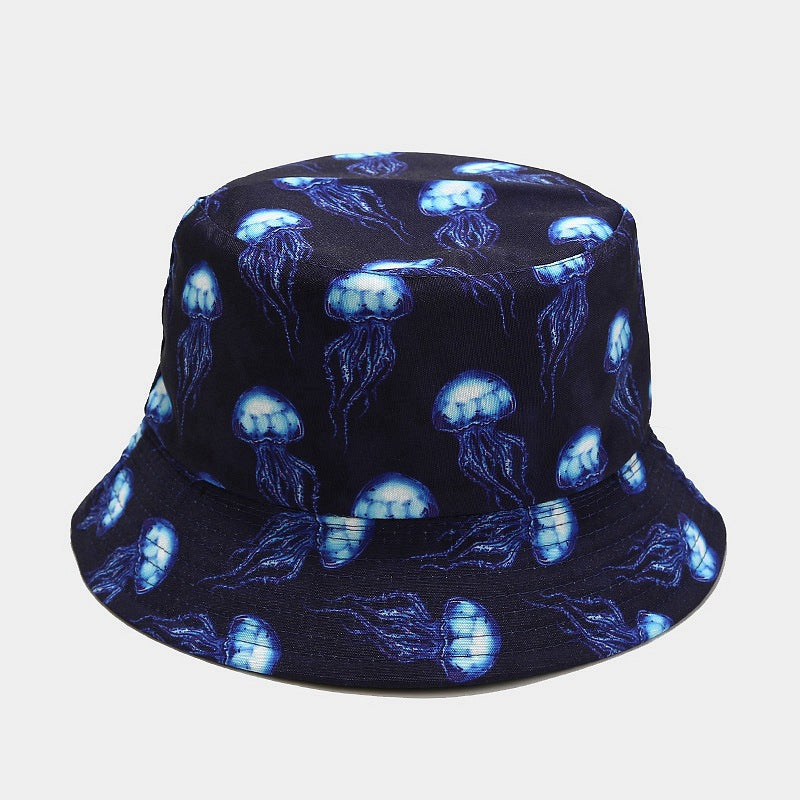 Wholesale Ocean Animal Pattern Double Sided Bucket Hat ACC-HT-LvYi008