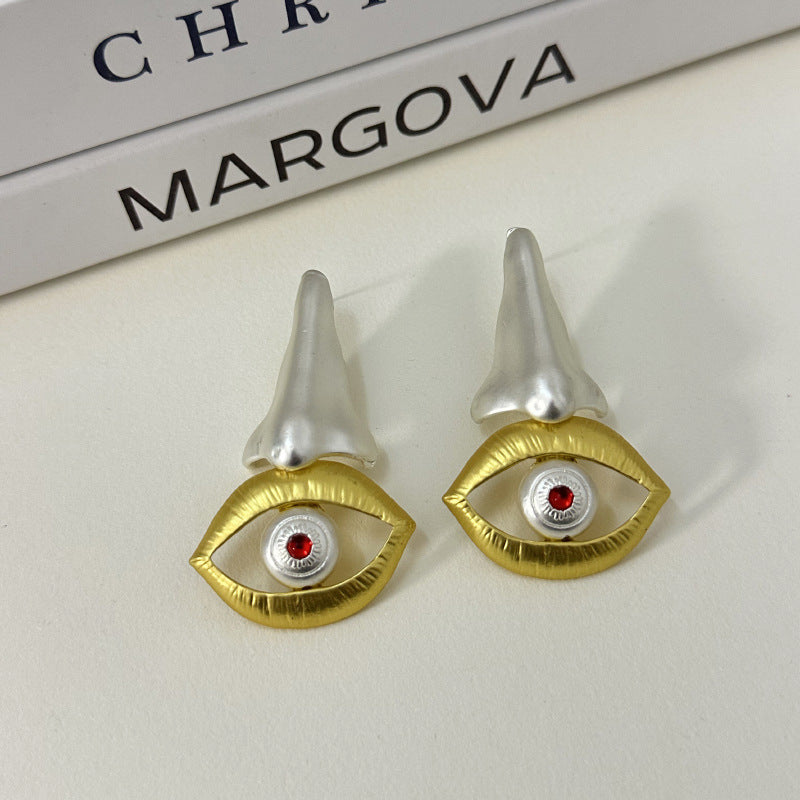 Wholesale  facial features series nose eyes earrings