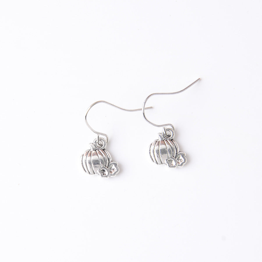 Wholesale Vintage  Skull  Witch Broom Pendant Earrings Zinc Alloy Jewelry Accessory For Party Wear