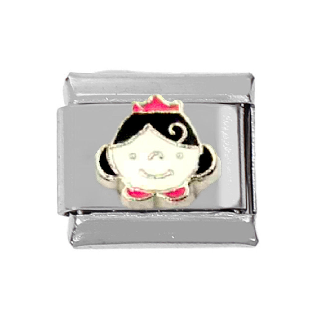 Wholesale 5pcs Italian Charm Bracelet Charm Module Stainless Steel Bow Love Bracelet 9mm DIY Pattern Free Stitching Detachable Composable Bracelet ACC-BT-DaLiang012