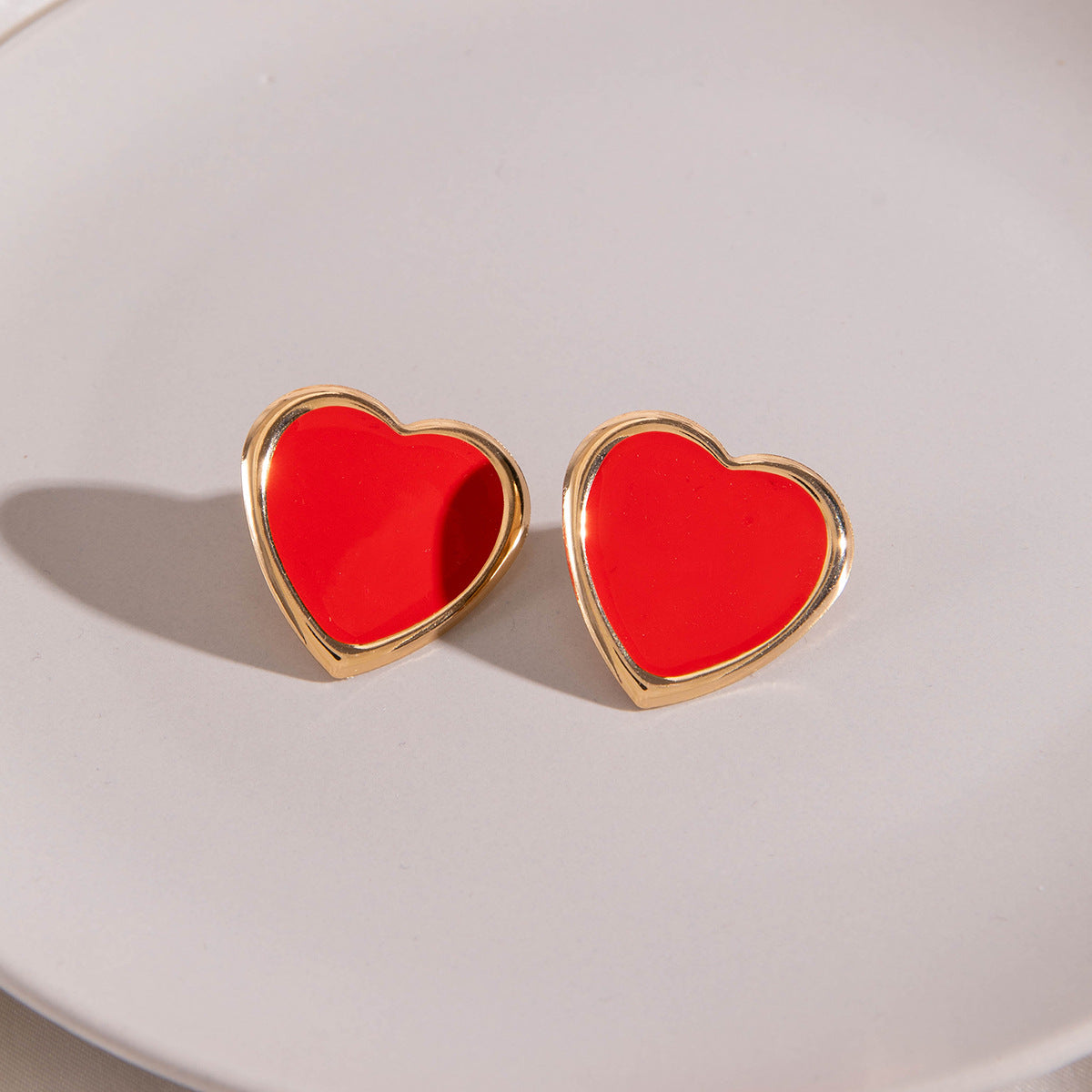 Wholesale  red heart love  Valentine's Day earrings