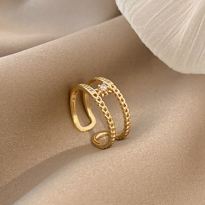 Wholesale Metal Opening  Retro  Ring