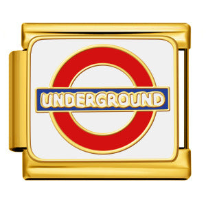 Wholesale  Italian Charm Bracelet 9mm DIY Gold-plated patterned  Creative Stainless Steel Composable Bracelet