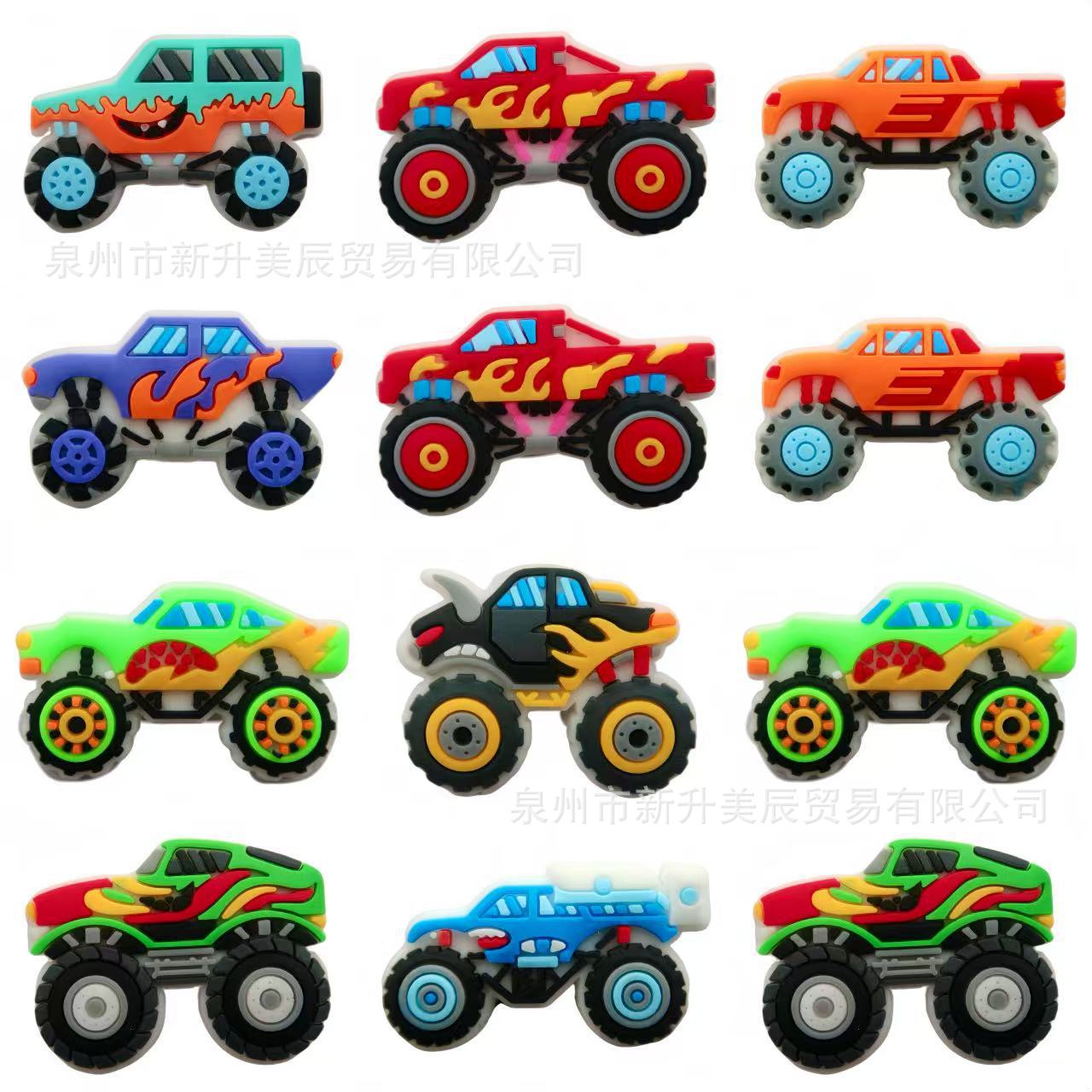 Wholesale Random 100pcs Off-road vehicle series Shoes Charms