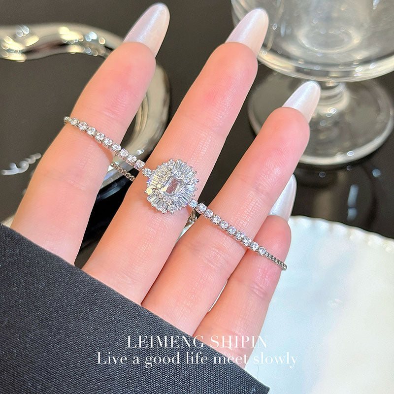 Wholesale Butterfly Geometric Zircon Adjustable Bracelet