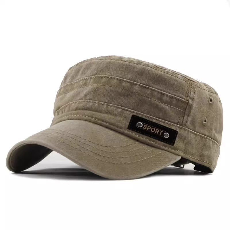 Wholesale Washed distressed flat cap baseball cap