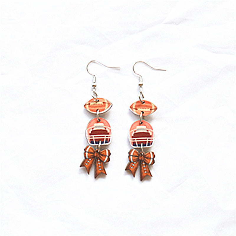Wholesale sports series earrings