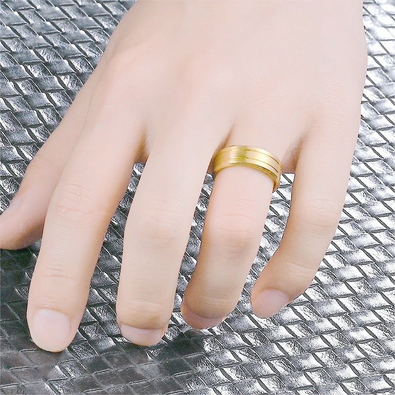 Wholesale Titanium Steel Ring for Men,  Matte Plain Ring,  Couple Ring