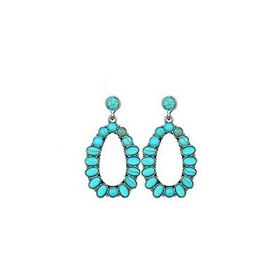 Wholesale  Turquoise Earrings Alloy Earrings Bohemian Earrings