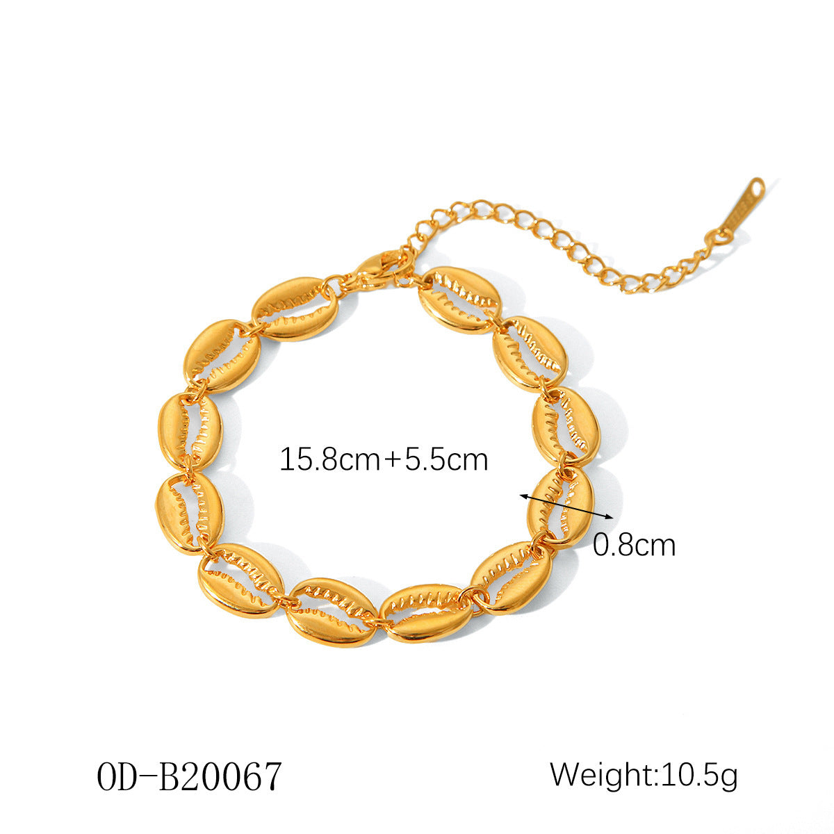 Wholesale  18K Bracelet Stainless Steel Twist Chain Bracelet Cuban Chain