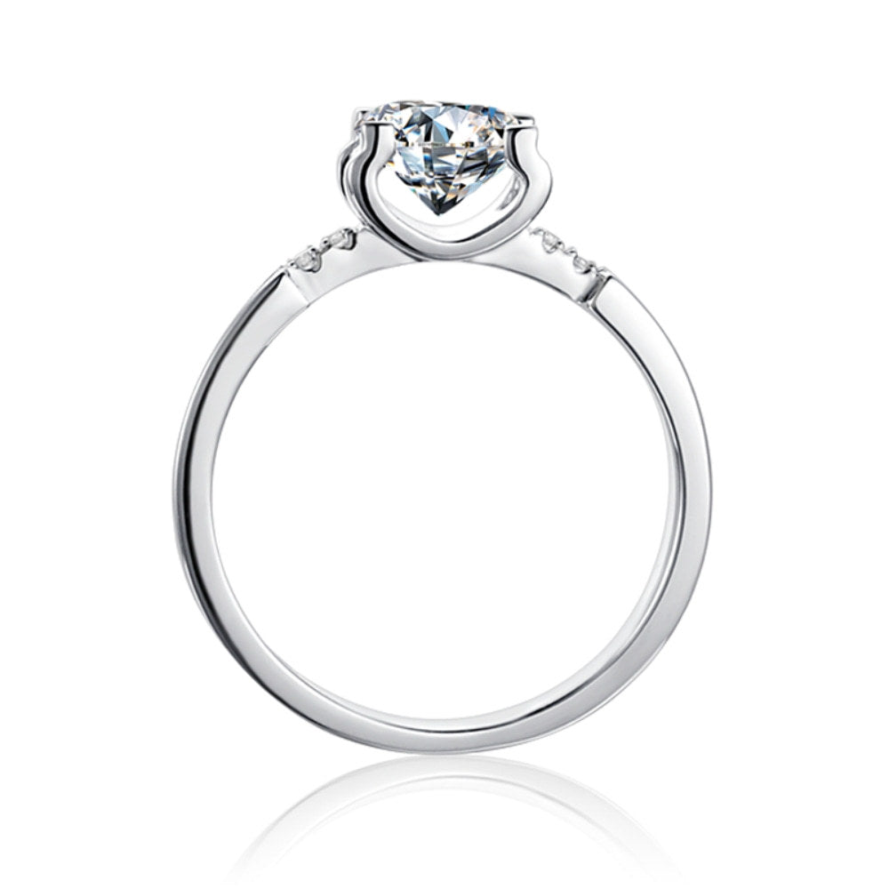 Wholesale  925 Silver Moissanite Diamond Ring