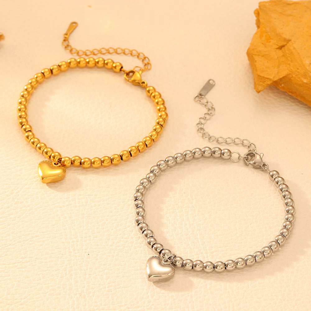 Wholesale Titanium Steel Bracelets Heart Bracelets