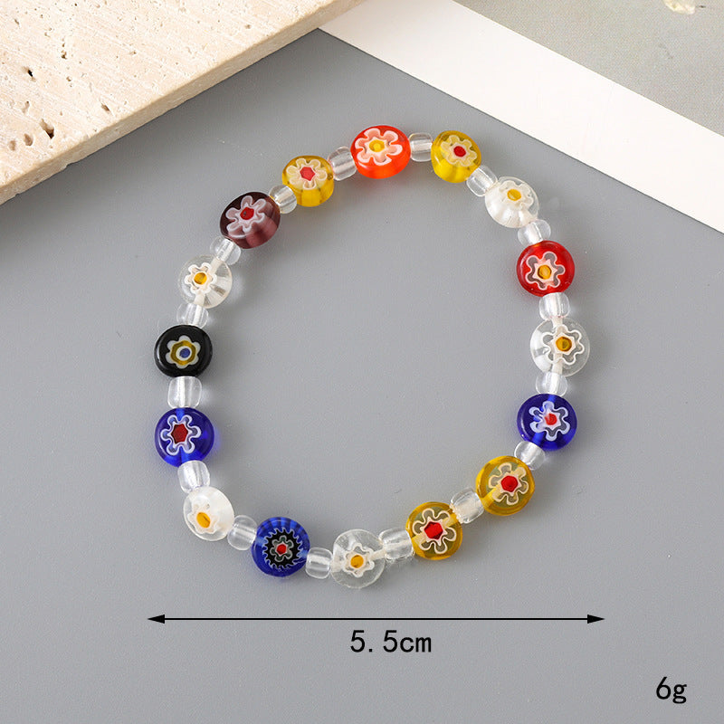 Wholesale Tulip Resin Beaded Bracelet ACC-BT-YiL007