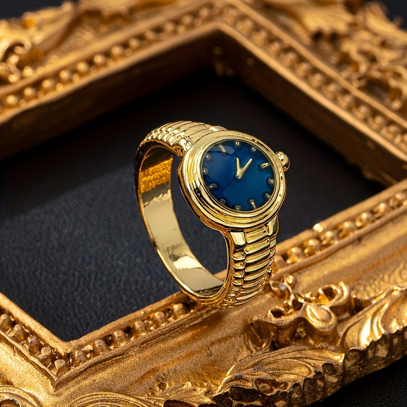 Wholesale Alloy Luxury gemstone watch rings