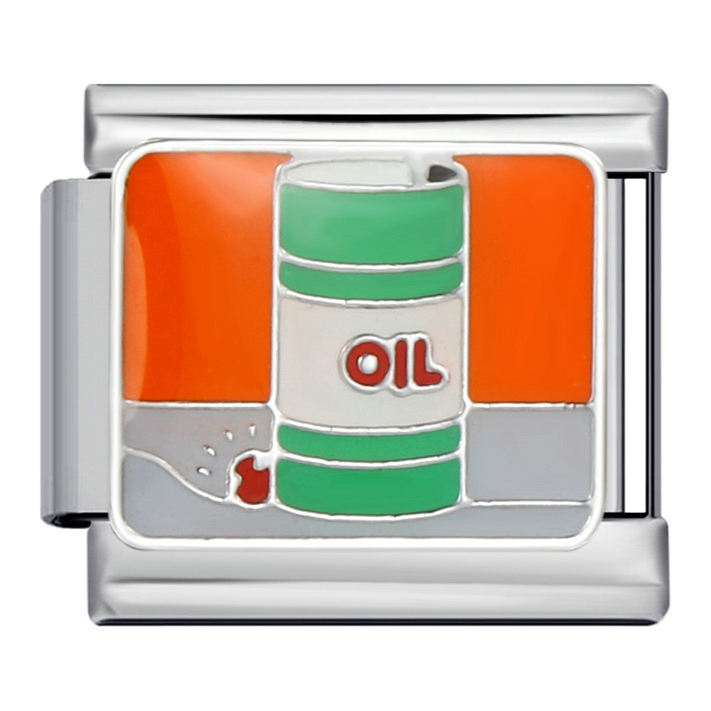 Wholesale Italian Charm Bracelet Gold Plated Oil Drop DIY WeldingStainless Steel Composable Bracelet