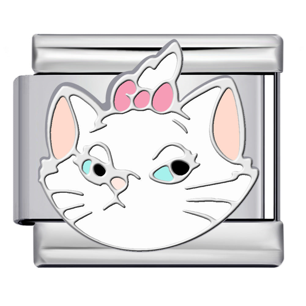 Wholesale  Italian ModuleTitanium Steel Cute Cartoon Series DIY  Bracelet