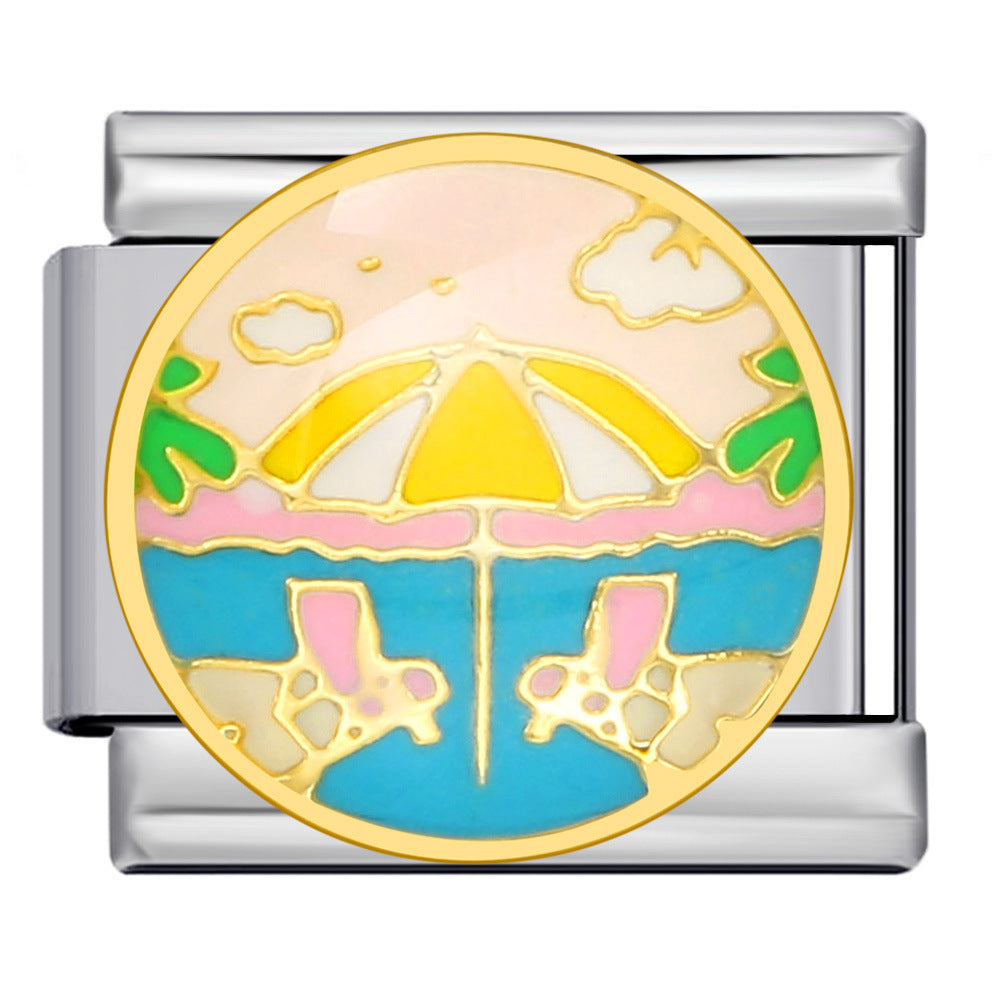 Wholesale Italian Charm Bracelet 9mm DIY Splicing Removable Childhood Toy Stainless Steel Composable Bracelet