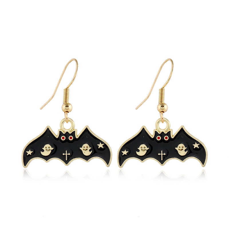 Wholesale   Creative Personalized Event Skull Alloy Earrings
