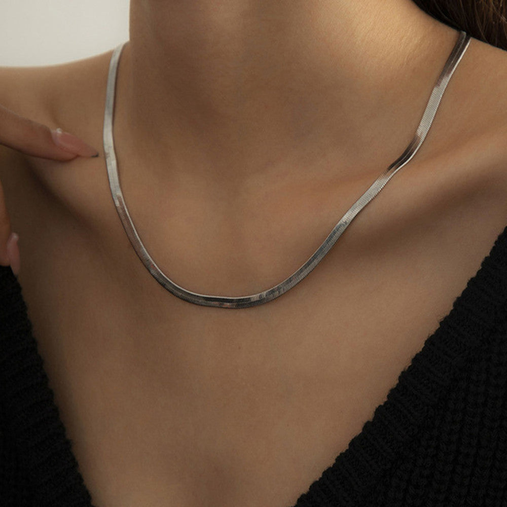 Wholesale Snake bone thick multi-layered necklace
