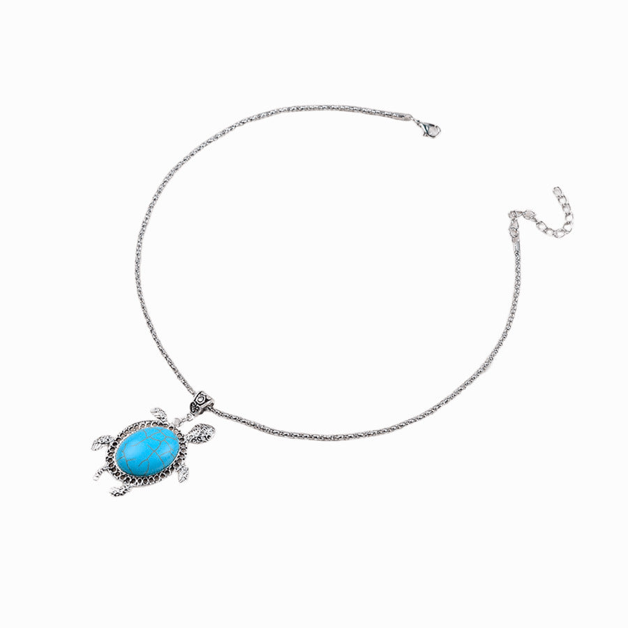 Wholesale Bohemian holiday style turtle set earrings necklace jewelry