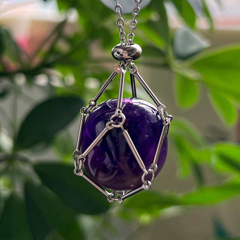 Wholesale Natural Crystal Raw Stone Necklace  Pendant