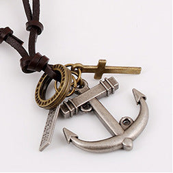 Wholesale  Cross Compass Necklace