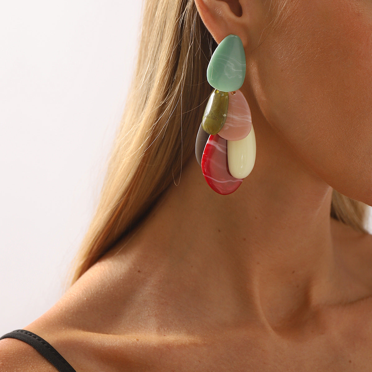 Wholesale Colorful Fresh Artistic Earrings