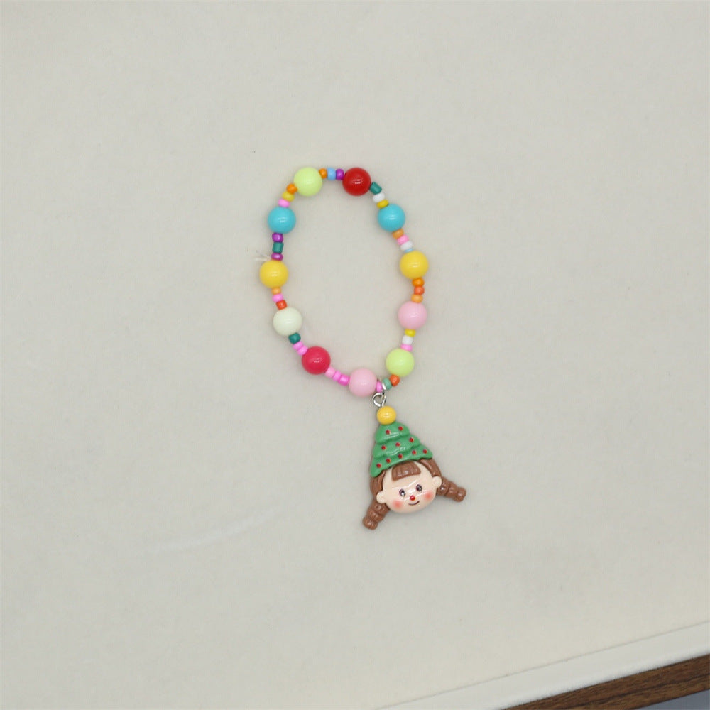 Wholesale Children's Colorful Graffiti Kindergarten Beaded Bracelet