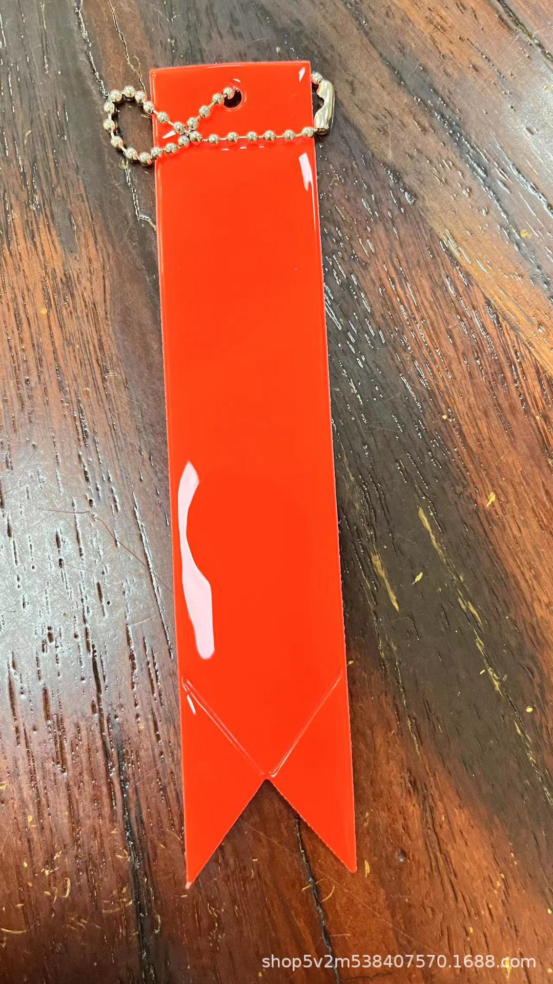 Wholesale Multicolor PVC long pendant reflective pendant keychain