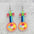 Boucles d'oreilles acryliques en gros couleur guitare pipa instrument boucles d'oreilles