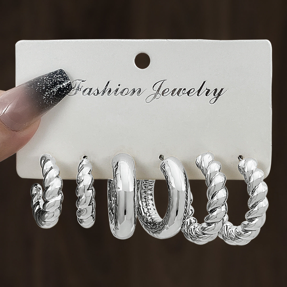 Wholesale Double twist earring set