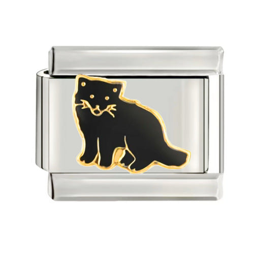 Wholesale 9mm Italian Charm Starter Bracelets DIY square Single Section Creative Stainless Steel Composable Bracelet