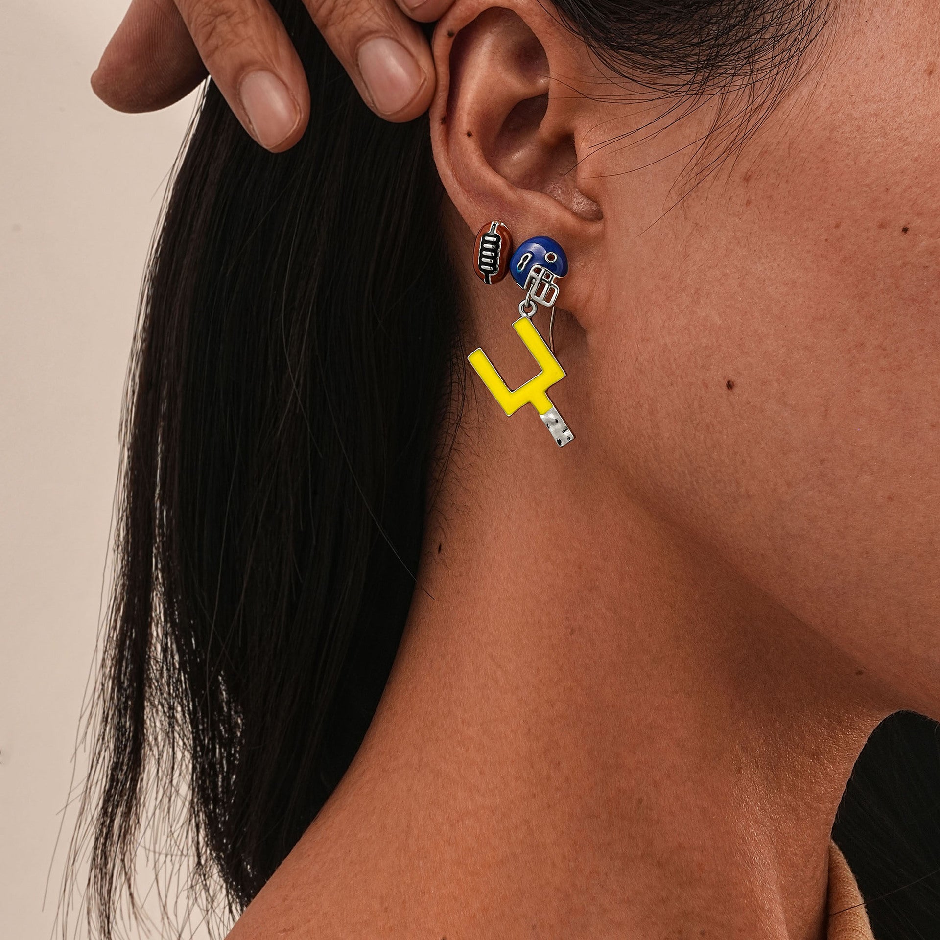 Wholesale 3pcs/set Personalized Color Drop Oil Alloy Earring Set