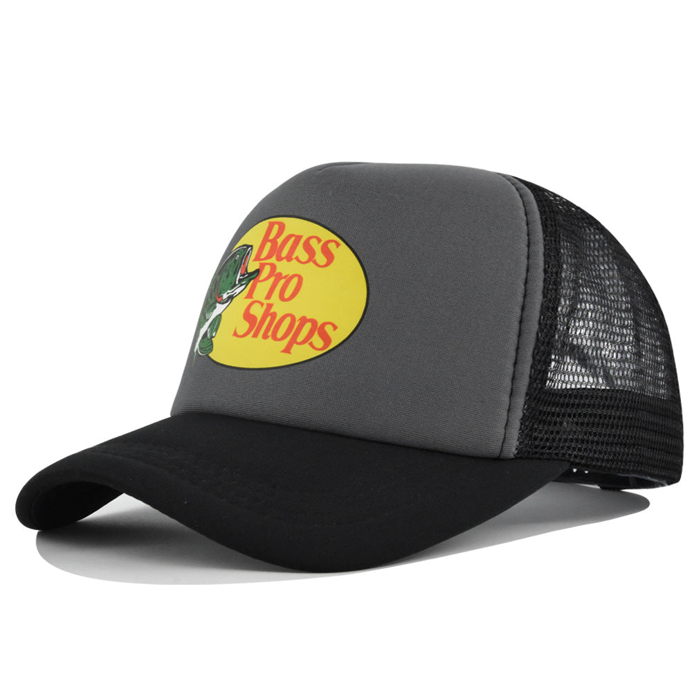 Wholesale Printed fish silk screen cap summer net Hat