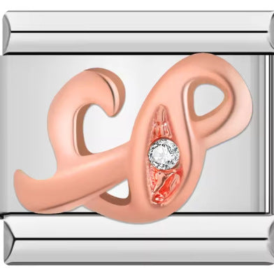 Wholesale Italian Charm Bracelet 9mm DIY 26 Artistic Letters   Creative Stainless Steel Composable Bracelet