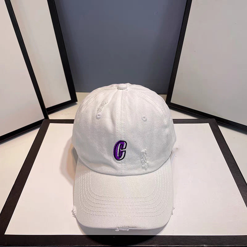 Wholesale Letter Baseball Cap Washed Dopamine Cap Hat ACC-HT-RunXie003