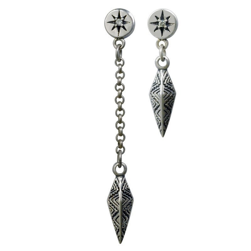 Wholesale Punk Clover Cross Goth Earrings