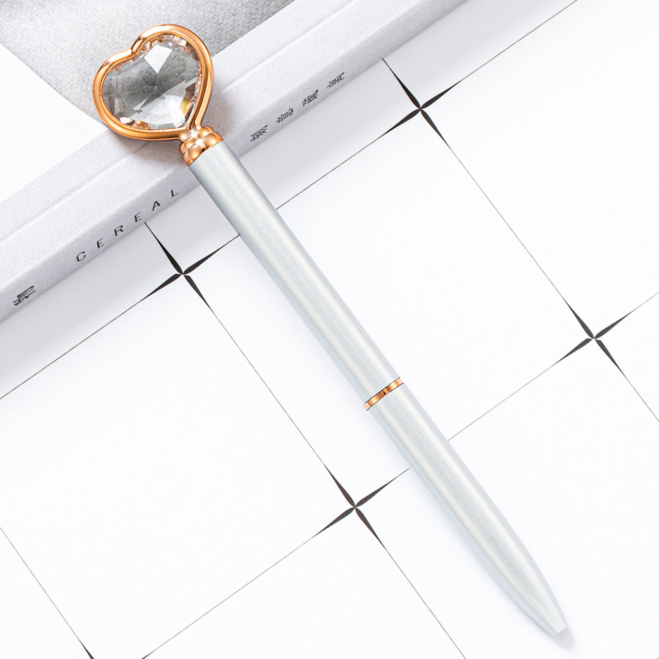 Wholesale Love Diamond Pen Heart Shaped Ballpoint Pen ACC-PN-HuaHao019