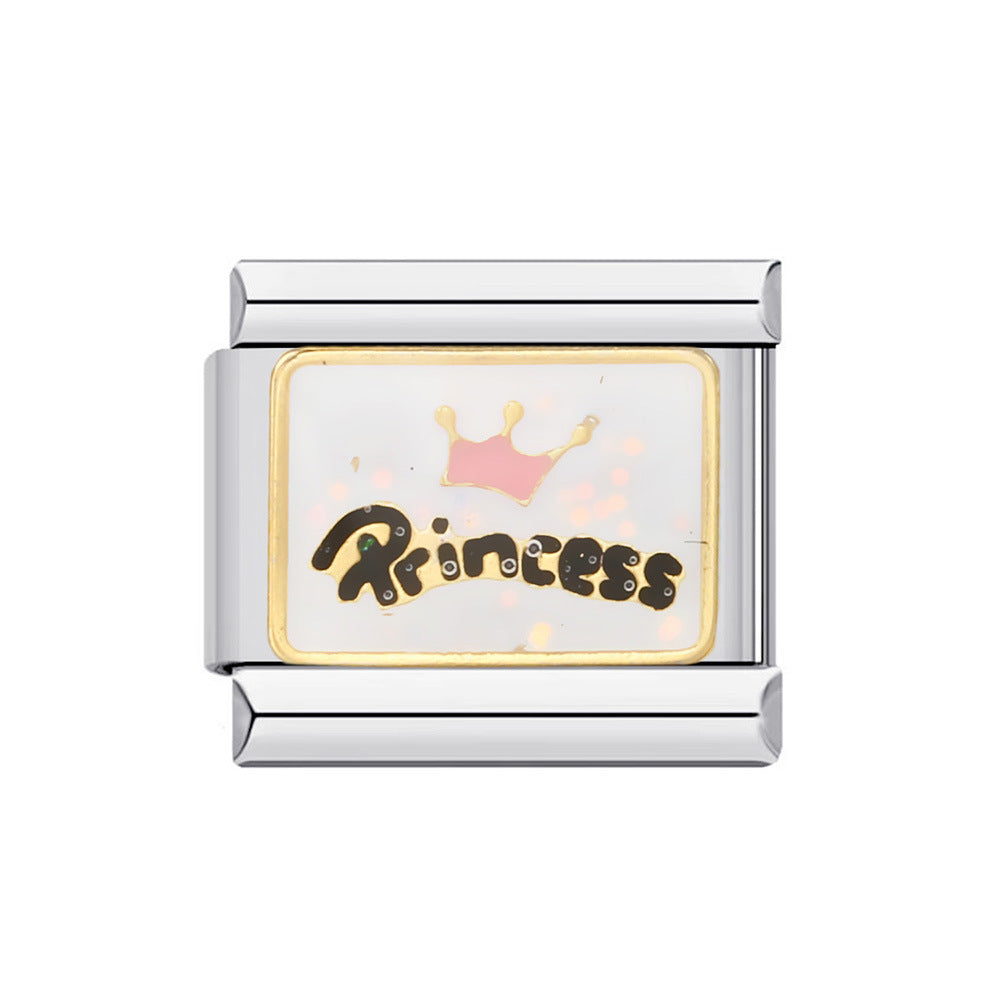 Wholesale Italian Charm Bracelet 9mm DIY Splicing Removable Goddess Series Stainless Steel Composable Bracelet