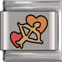 Wholesale Italian Charm Bracelet 9mm DIY Splicing Romantic Heart Shape Shiny Letterhead Stainless Steel Composable Bracelet