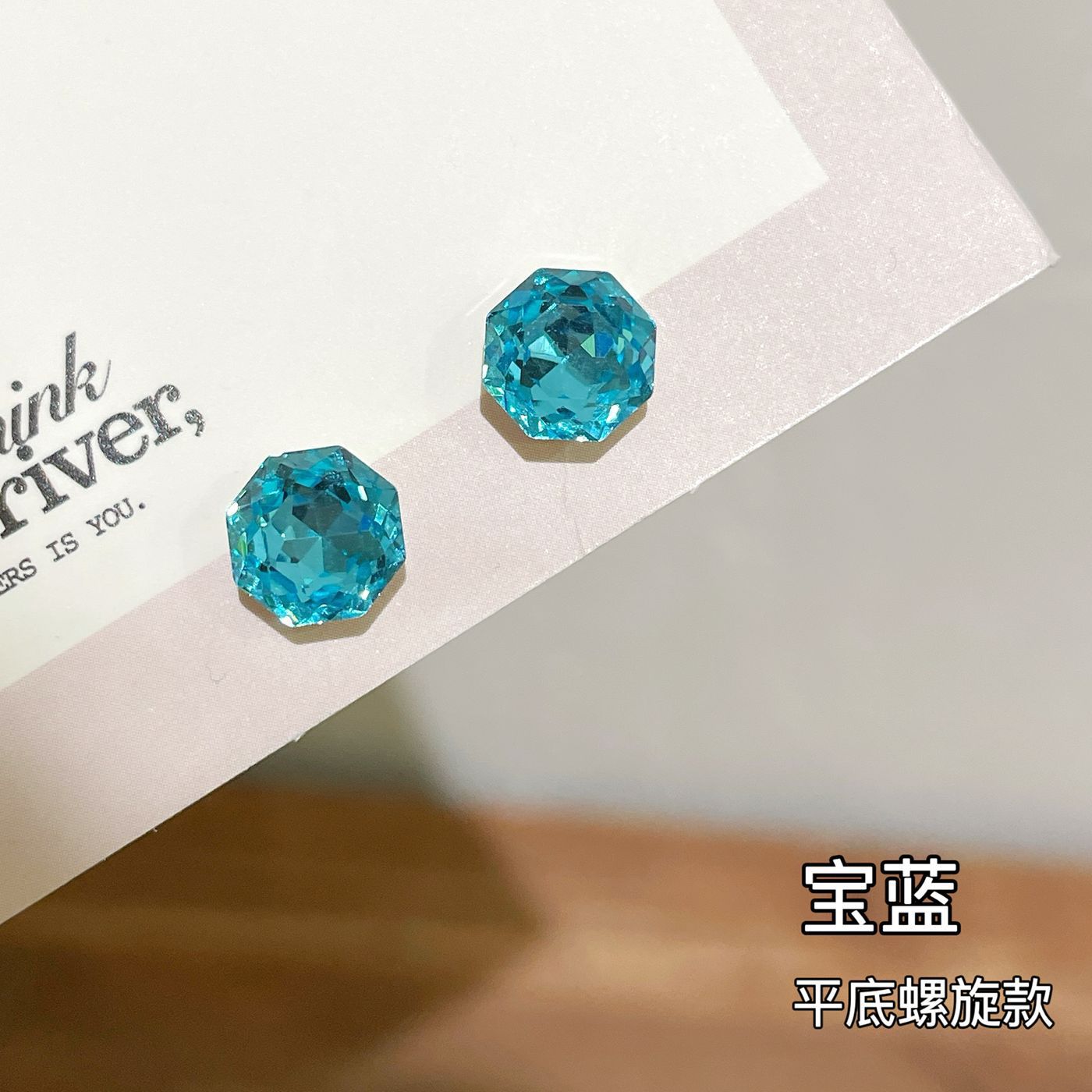 Wholesale Eight-Sided Rose  Earrings